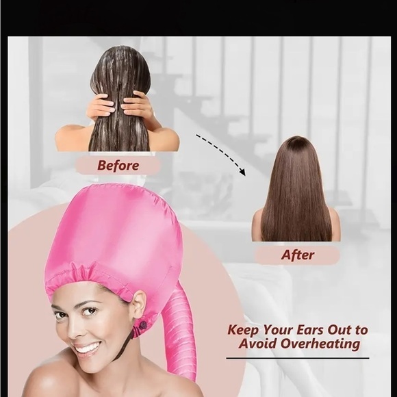 Adjustable Hair Dryer Bonnet for Hair Styling, Color, and Conditioning New/ Pink - Picture 1 of 7